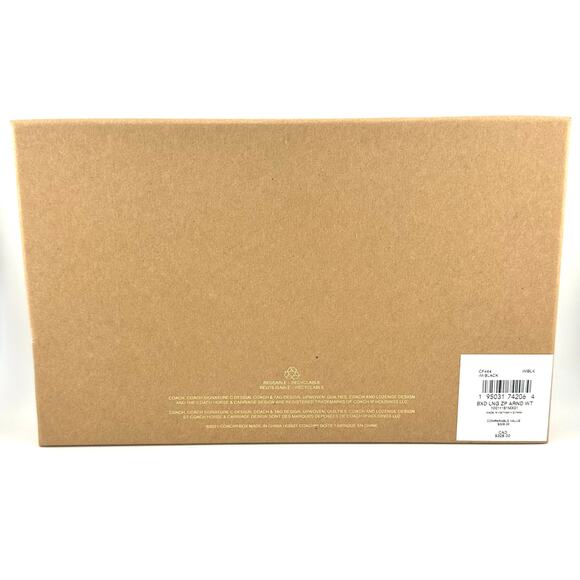 Coach Boxed Long Zip Around Wallet In Signature Leather in Black CF464 - Picture 6 of 8